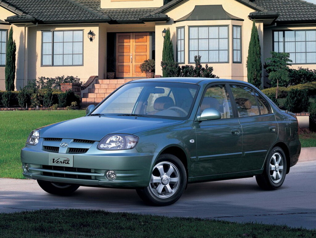 Hyundai Verna (LC) 1 поколение, рестайлинг, седан (07.2002 - 09.2005)